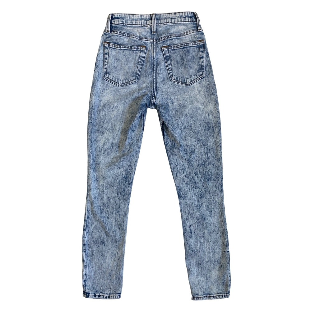 Abercrombie & Fitch Simone High Rise Slim Blue Acid Wash Jeans Size 25 0R - Picture 8 of 11